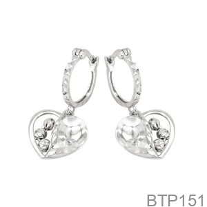 Bông Tai Vàng Trắng 10K(417) - BTP151