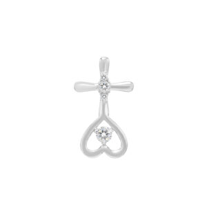Mặt Thánh Giá Vàng Trắng 18K - MTM0626-1