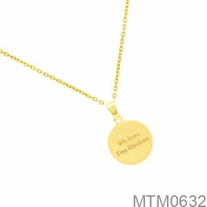 Mặt Nữ Vàng Vàng 18K - MTM0632