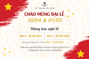 THÔNG BÁO LỊCH NGHỈ LỄ 30/4 & 01/05