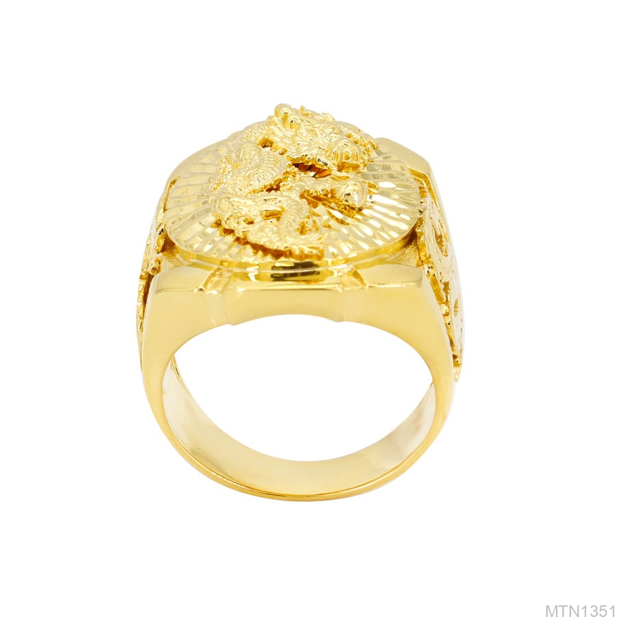 Nhẫn Nam Kiểu Rồng Vàng Vàng 18K - MTN1351