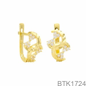 Bông Tai Vàng Vàng 18K(750) - BTK1724