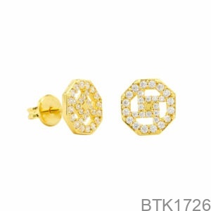 Bông Tai Vàng Vàng 18K(750) - BTK1726