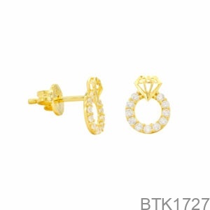 Bông Tai Vàng Vàng 18K(750) - BTK1727