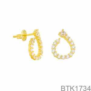 Bông Tai Vàng Vàng 18K(750) - BTK1734
