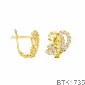 Bông Tai Vàng Vàng 18K(750) - BTK1735