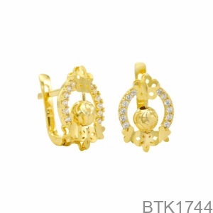 Bông Tai Vàng Vàng 18K(750) - BTK1744