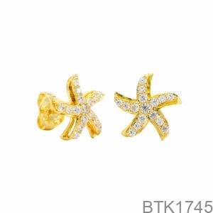 Bông Tai Vàng Vàng 18K(750) - BTK1745