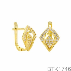 Bông Tai Vàng Vàng 18K(750) - BTK1746