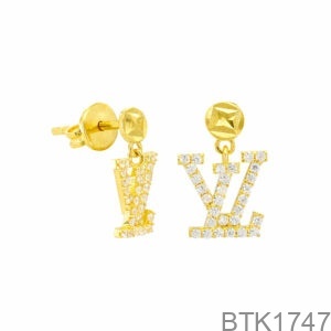 Bông Tai Vàng Vàng 18K(750) - BTK1747