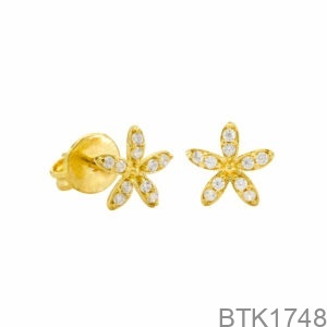 Bông Tai Vàng Vàng 18K(750) - BTK1748