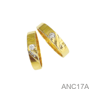 Nhẫn Cưới Vàng Vàng 18K(750) - ANC17A