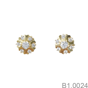 Bông Tai Nữ Vàng Vàng 18K(750) - B1.0024