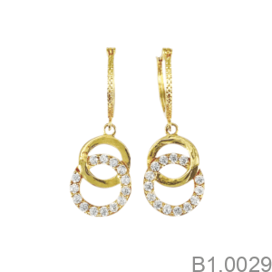 Bông Tai Nữ Vàng Vàng 18K - B1.0029