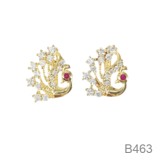 Bông Tai Nữ Vàng Vàng 18K(750) - B463