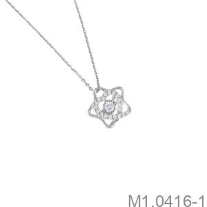 Mặt Dây Nữ Vàng Trắng 10K - M1.0416-1