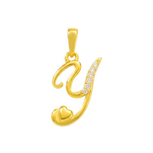 Mặt Dây Nữ Chữ Y Vàng Vàng 18K - M365-1