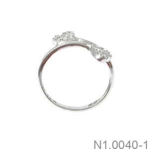 Nhẫn Nữ Trái Tim Vàng Trắng 18K(750) - N1.0040-1