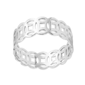 Nhẫn Nữ Kim Tiền Vàng Trắng 610 - N1.0258-1