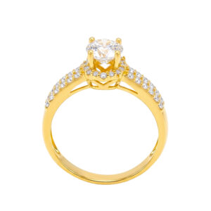 Nhẫn Cầu Hôn Vàng Vàng 18K - NLV02-1