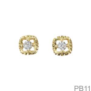 Bông Tai Nữ Vàng Vàng 18K(750) - PB11