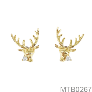 Bông Tai Nữ Vàng Vàng 18K(750) - MTB0267
