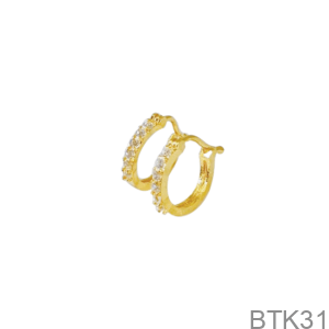 Bông Tai Nữ Vàng Vàng 18K(750) - BTK31
