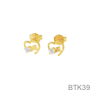 Bông Tai Nữ Vàng Vàng 18K - BTK39