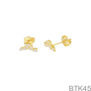 Bông Tai Nữ Vàng Vàng 18K - BTK45