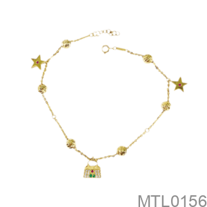 Lắc Chân Nữ Vàng Vàng 18K - MTL0156