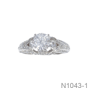 Nhẫn Nữ Vàng Trắng 18K(750) - N1043-1