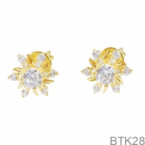 Bông Tai Nữ Vàng Vàng 18K(750) - BTK28