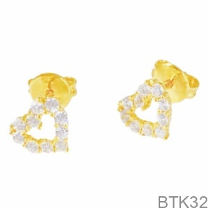 Bông Tai Nữ Vàng Vàng 18K - BTK32