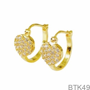 Bông Tai Nữ Vàng Vàng 18K(750) - BTK49