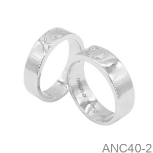 Nhẫn Cưới Vàng Vàng 18K(750) - ANC40-2