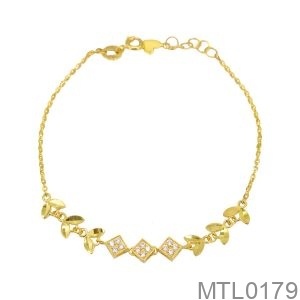 Lắc Tay Nữ Vàng Vàng 18K - MTL0179