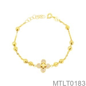 Lắc Tay Nữ Vàng Vàng 18K - MTLT0183