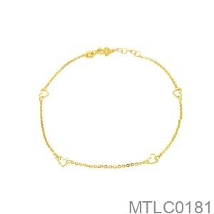 Lắc Chân Vàng Vàng 18K - MTLC0181