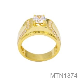 Nhẫn Nam Vàng Vàng 18K- MTN1374