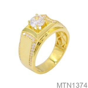Nhẫn Nam Vàng Vàng 18K- MTN1374