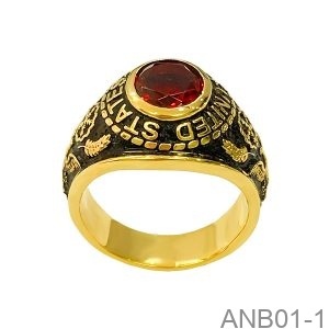 Nhẫn Nam Vàng Vàng 18K - ANB01-1