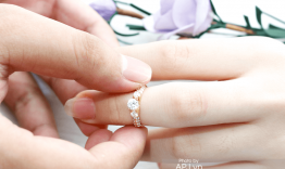 Mẫu nhẫn cầu hôn 18K đẹp và sang trọng tại APJ