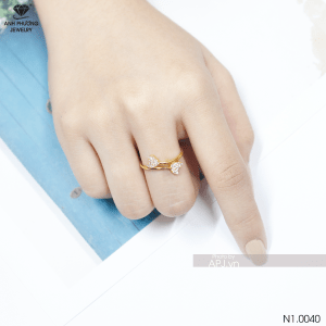 Nhẫn Nữ Trái Tim Vàng 18K(750) - N1.0040