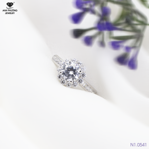 Nhẫn Cầu hôn Vàng Trắng 18K - N1.0541-2
