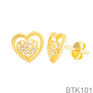 Bông Tai Nữ Vàng Vàng 610 - BTK101