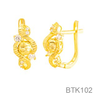 Bông Tai Nữ Vàng Vàng 610 - BTK102