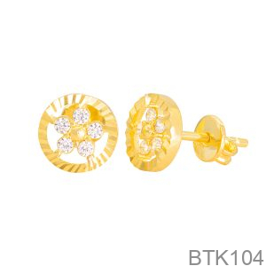 Bông Tai Nữ Vàng Vàng 610 - BTK104