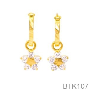 Bông Tai Nữ Vàng Vàng 610 - BTK107