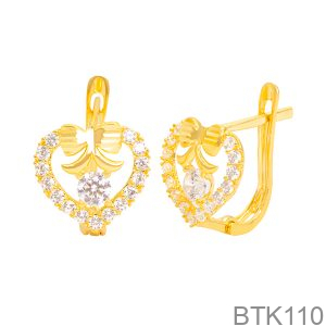 Bông Tai Nữ Vàng Vàng 610 - BTK110