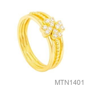 Nhẫn Nữ Vàng Vàng 18K - MTN1401